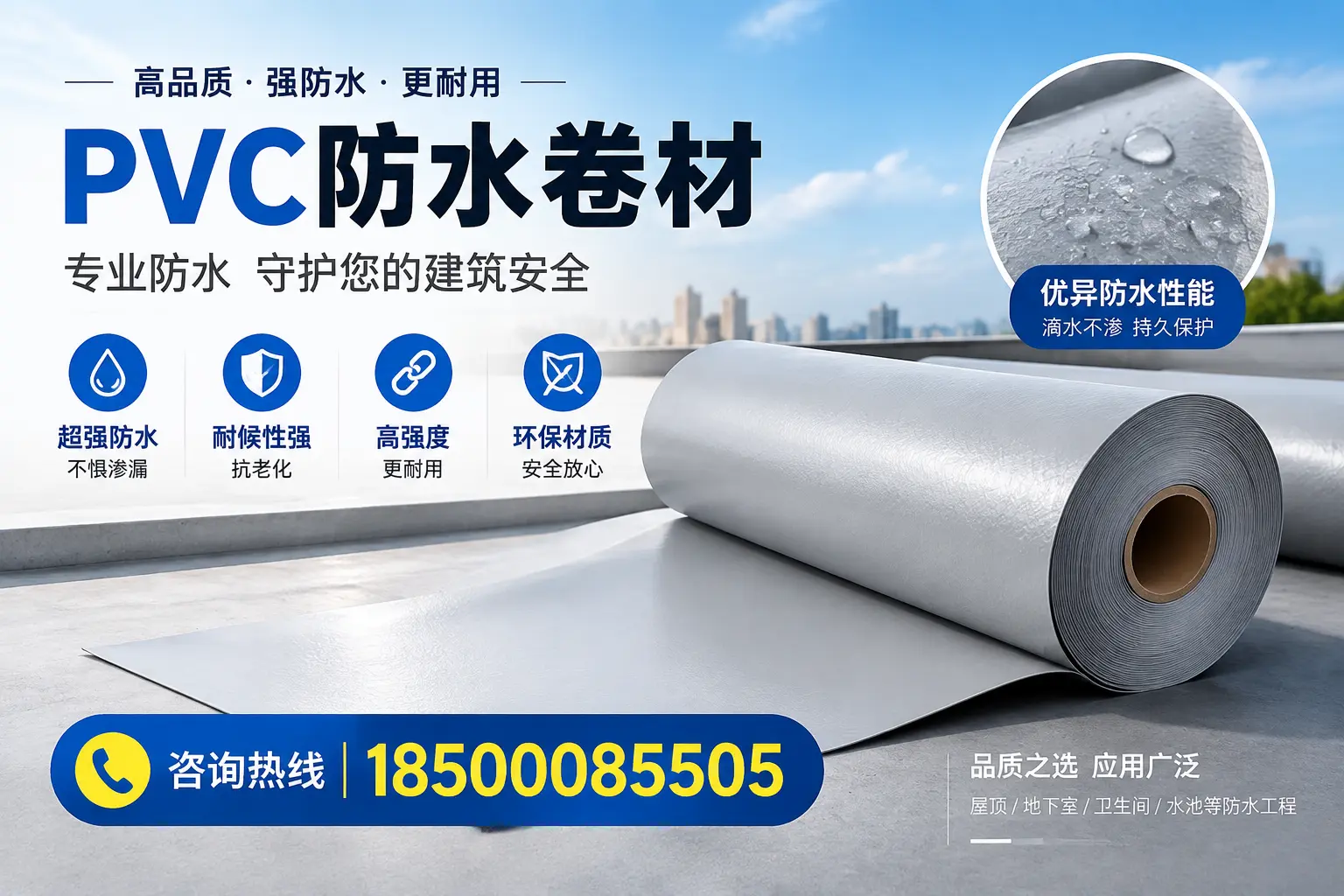 琼海地区pvc防水卷材的市场现状与发展趋势